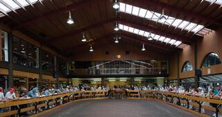 Inside parade ring at Karaka.